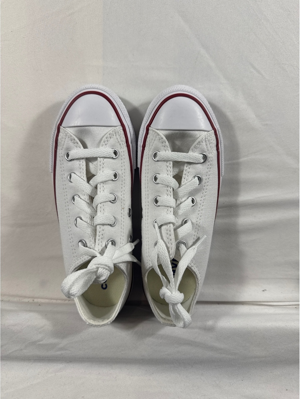 Youth 13.5 White Low Top Converse